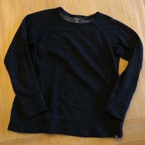 Eddie Bauer black speckled sweatshirt